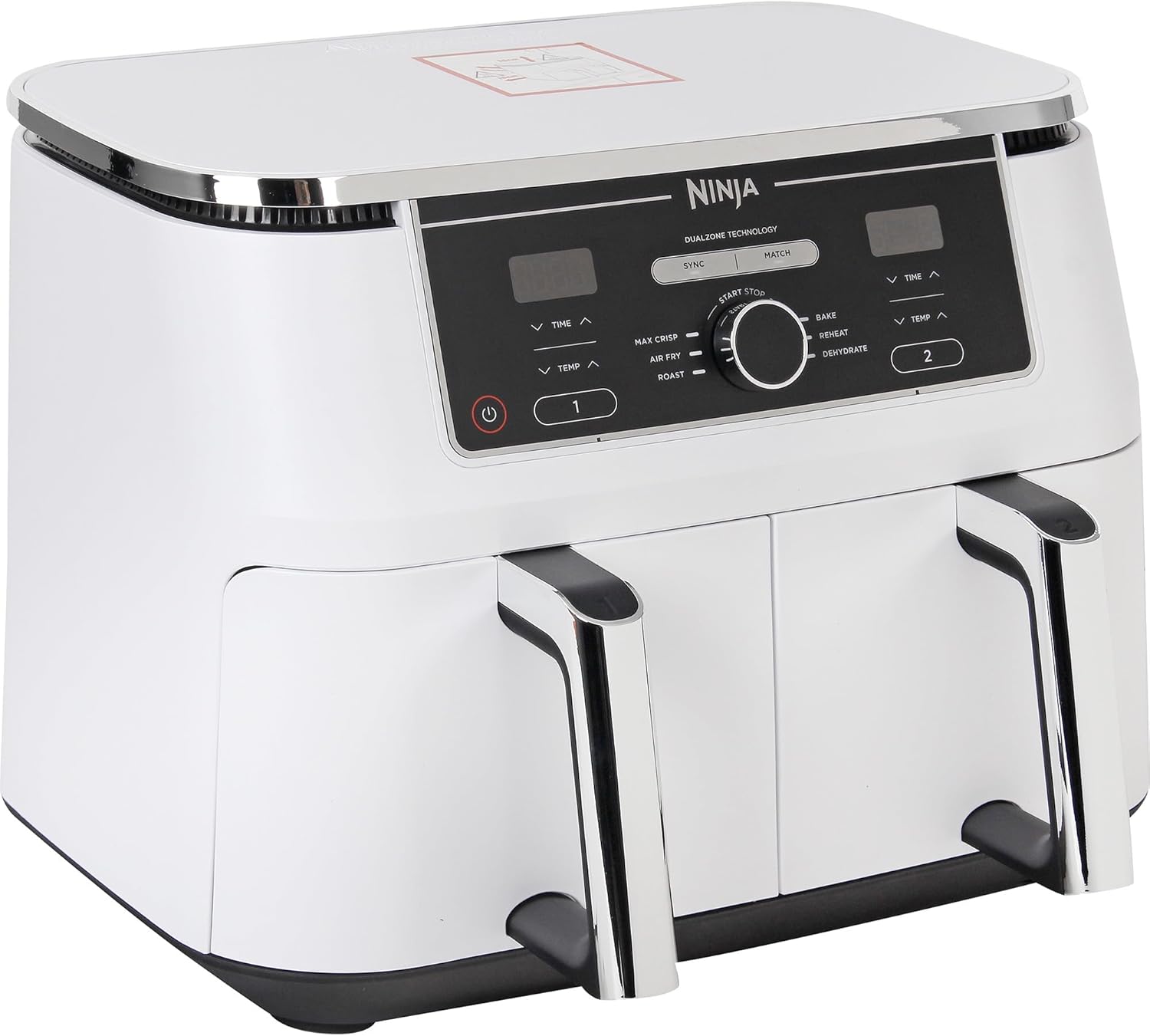 Ninja AF400EUWH MAX Foodi Dual Zone Hot Air Fryer White