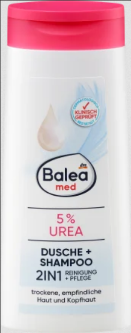 Balea MED Shower gel 2in1 shower + shampoo 5% urea, 300 ml