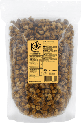 KoRo Dried fruit white mulberries, 1 kg