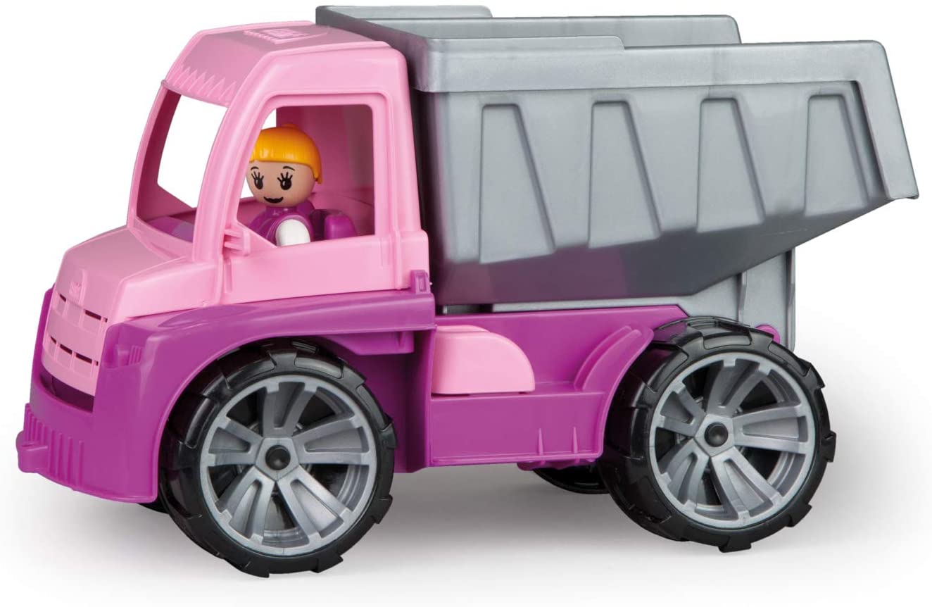 Lena 04451 Truxx Dumper Pink Vehicle Approx. 27Cm Dumper Truck With Fully M