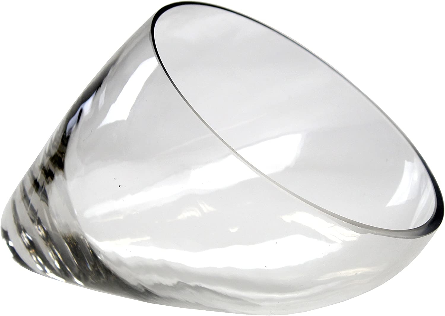 DARO DEKO Decorative Glass Bowl Slanted