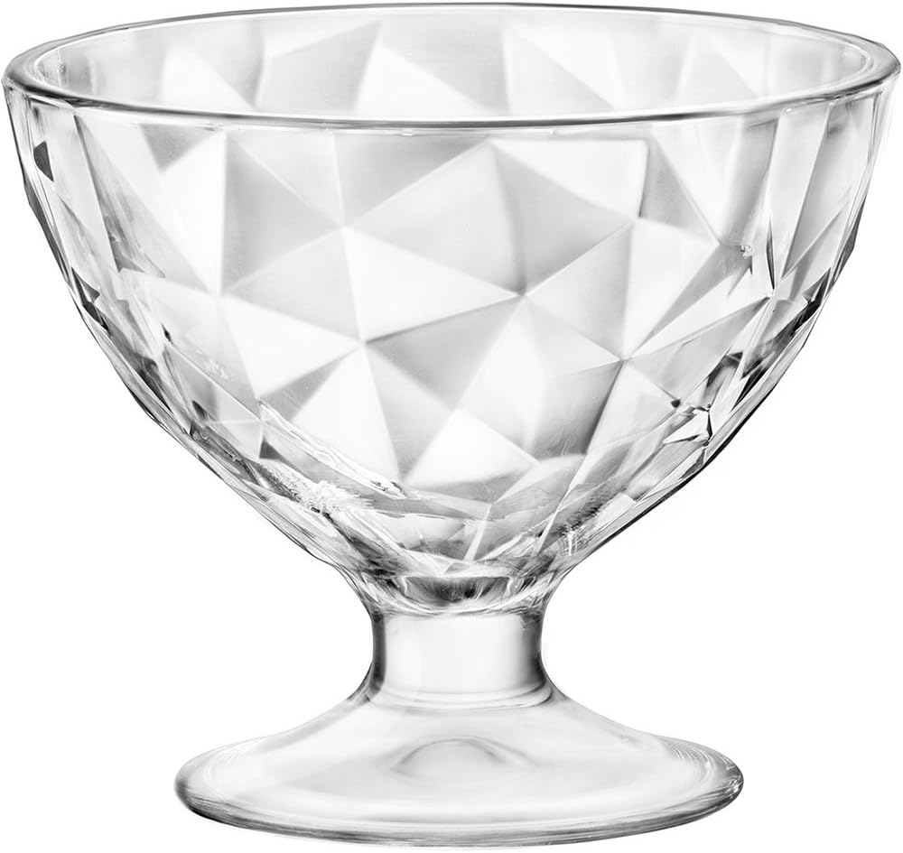 Bormioli Rocco Diamond Ocean Blue Long Drink Glasses 470ml Glass Set of 6 Blue