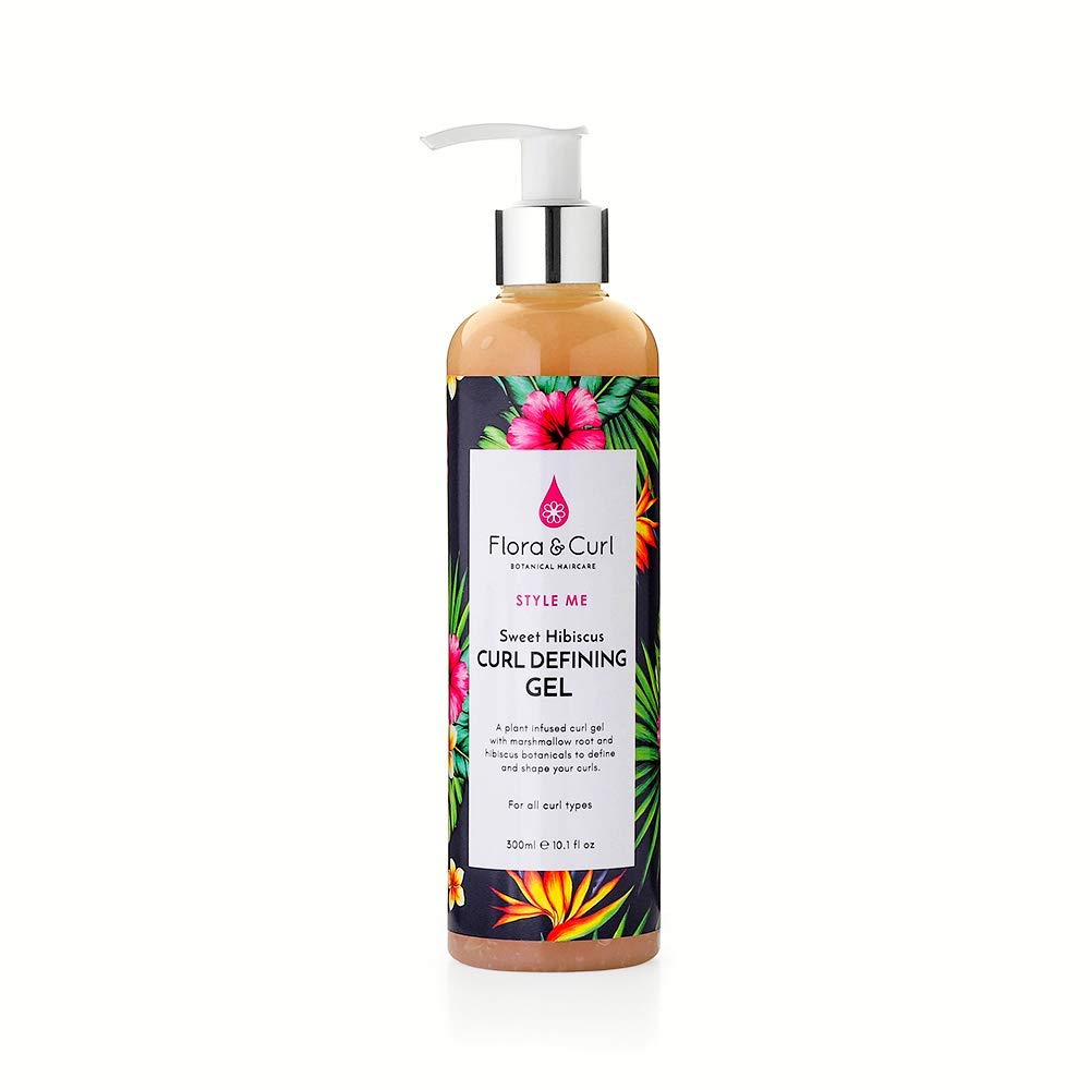 Flora & Curl Sweet Hibiscus Curl Lotion with Hibiscus for Frizzy and Curly Natural Hair 300ml