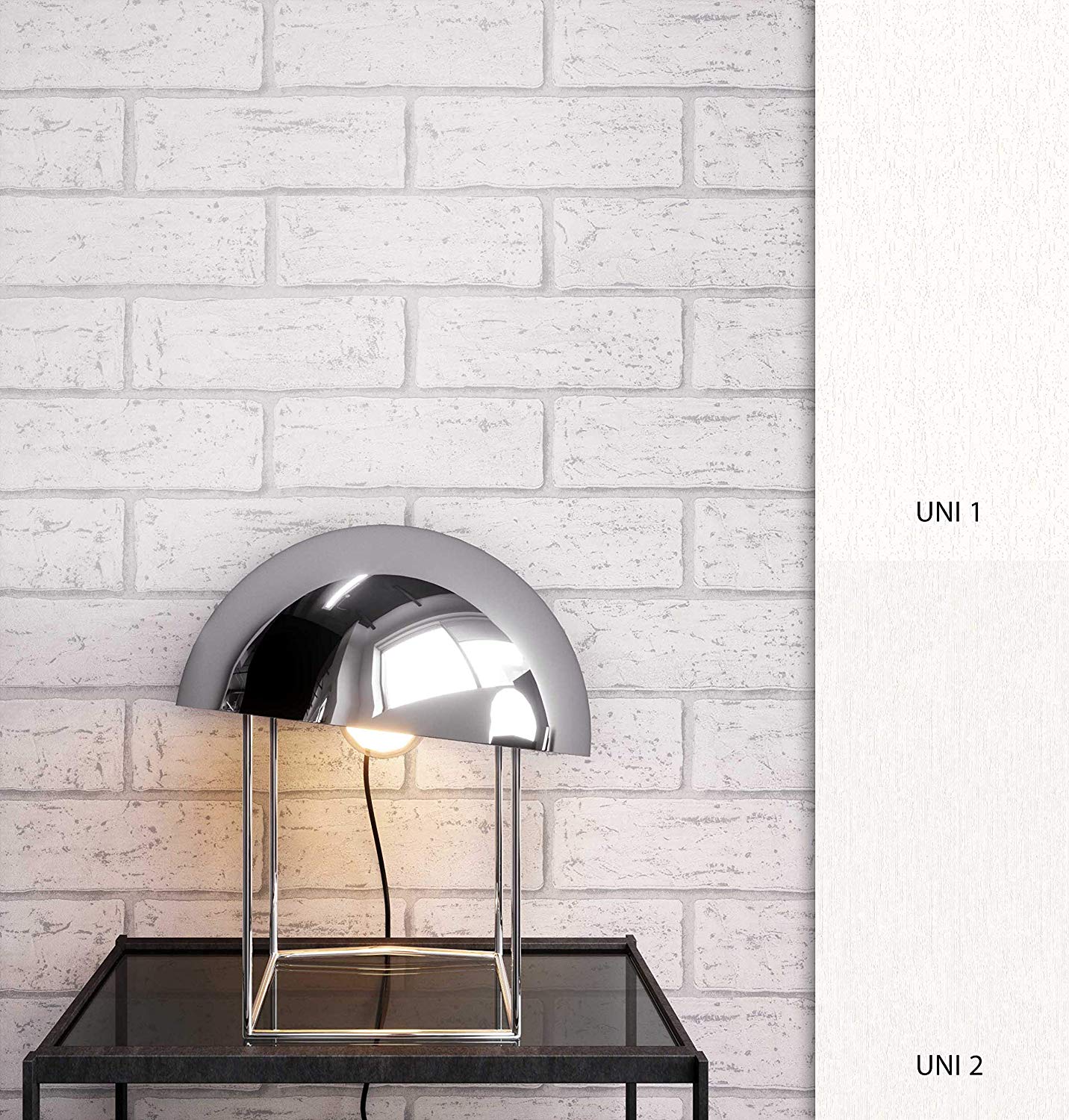 Newroom Design Newroom Stone Wallpaper White Modern Wallpaper Paper Modern Design 3D Look 