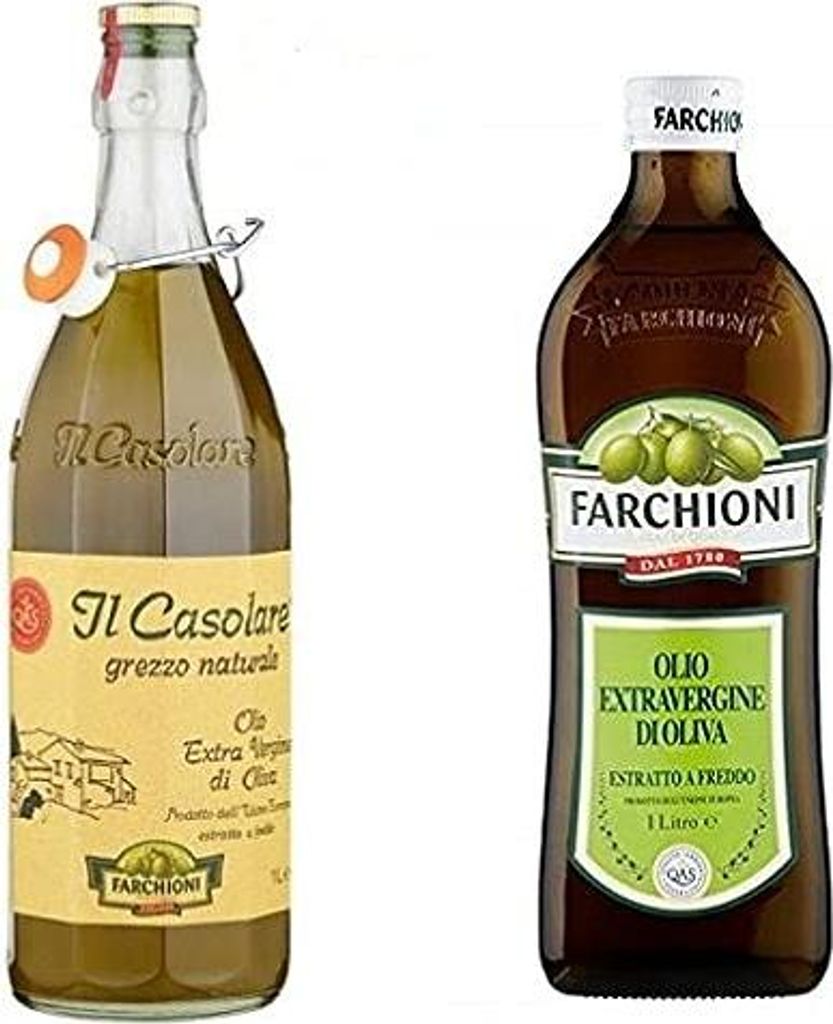 5x Farchioni Il casolare grezzo naturale 1L Extra Virgin Olive Oil + 1x Farchioni Classico Extra Virgin Olive Oil 1 L 6000 ml