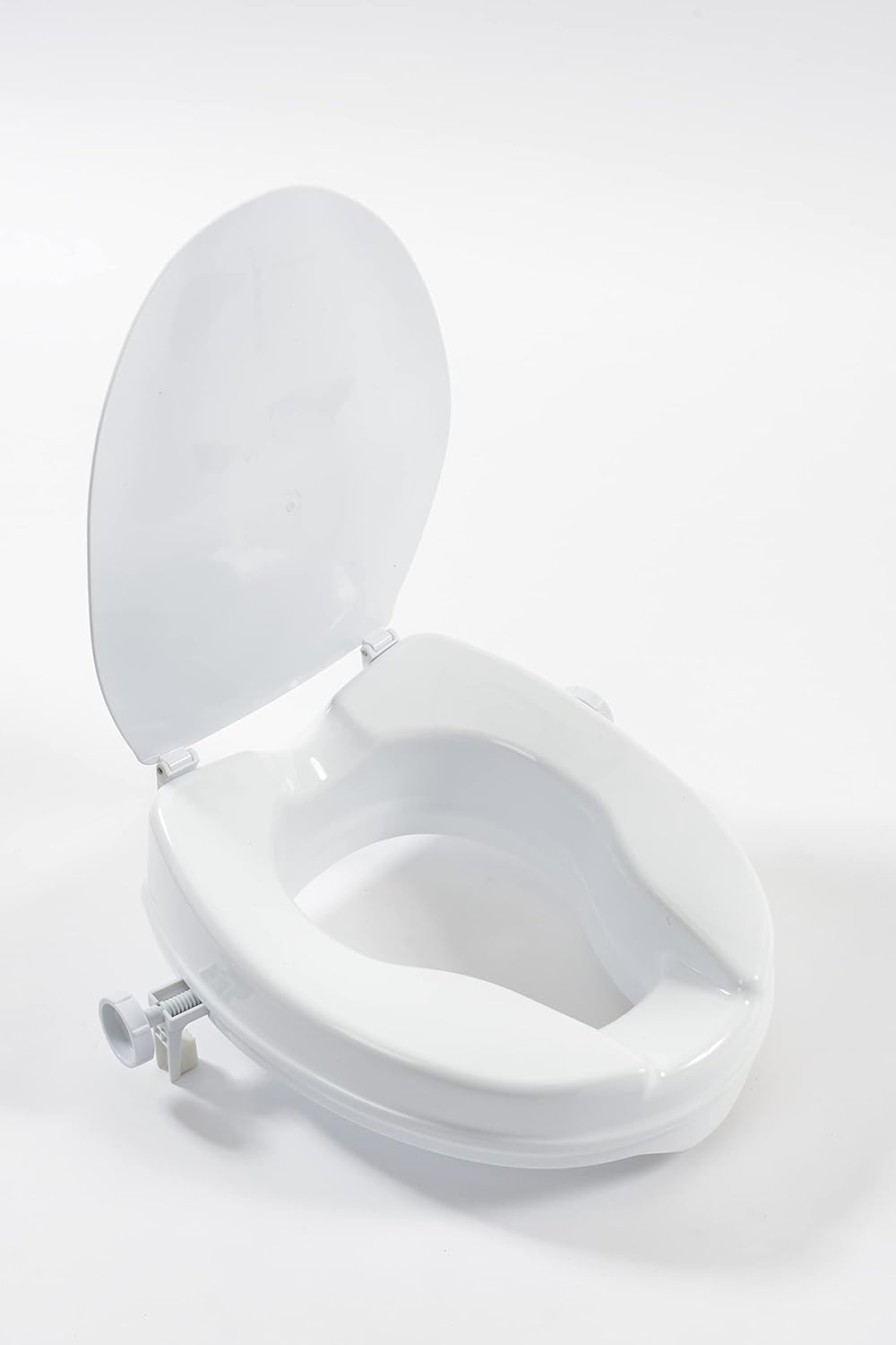 NRS Healthcare Linton 50mm Raised Toilet Seat with Lid - White