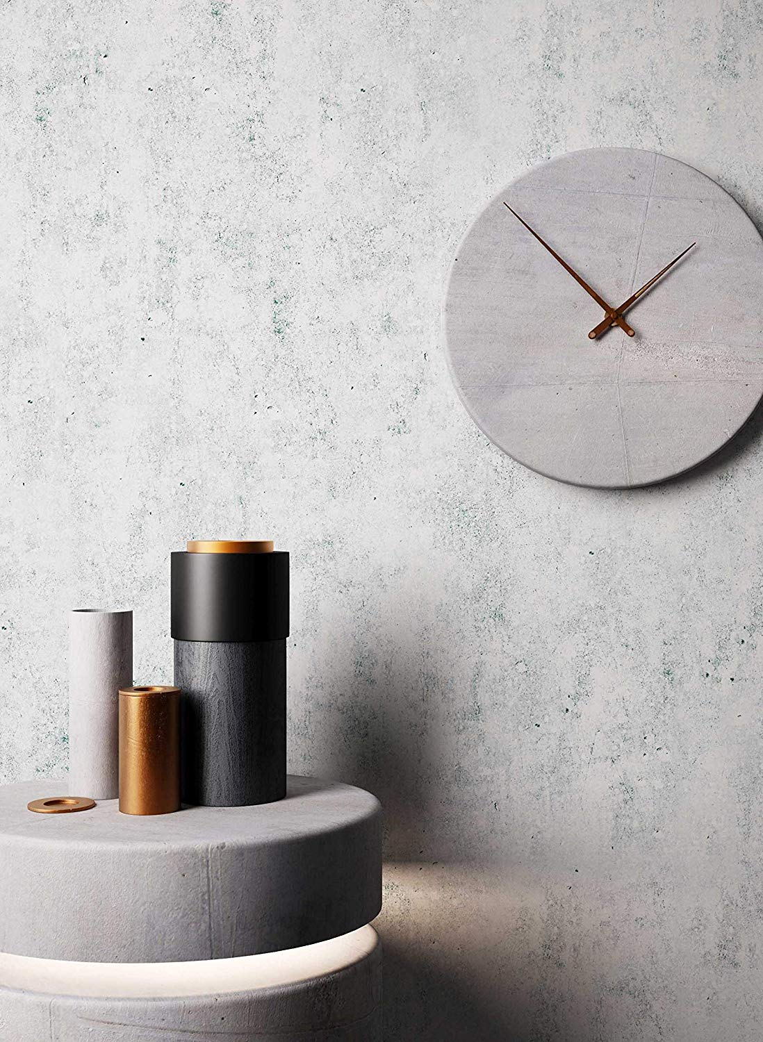 Newroom Design Newroom Concrete Effect Wallpaper Grey Concrete Modern Non-Woven Wallpaper 