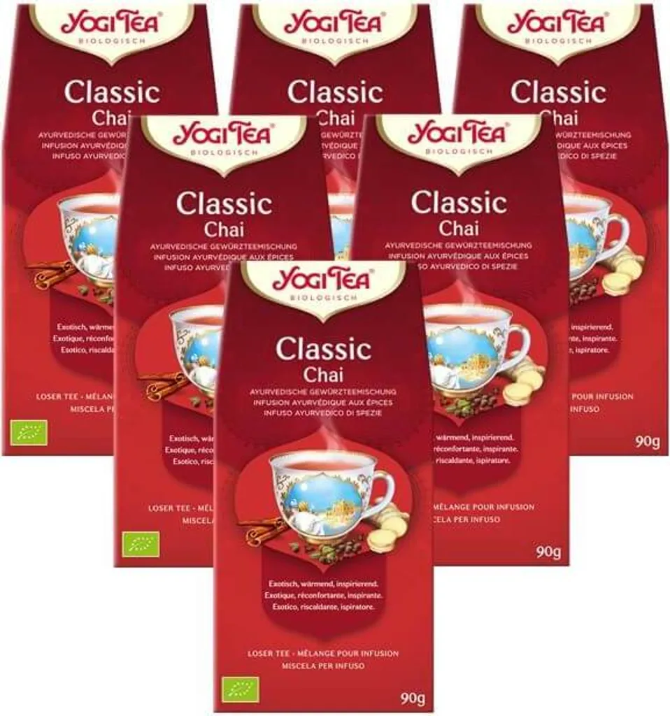 6 xYOGI TEA Classic Chai | 6 x 90g loose 540g
