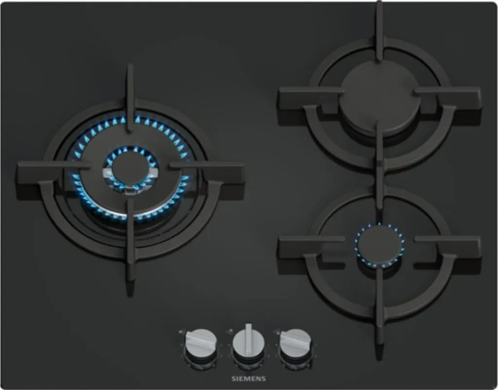 60 cm gas hob with 3 burners, 8000 W Siemens EP6A6CI10