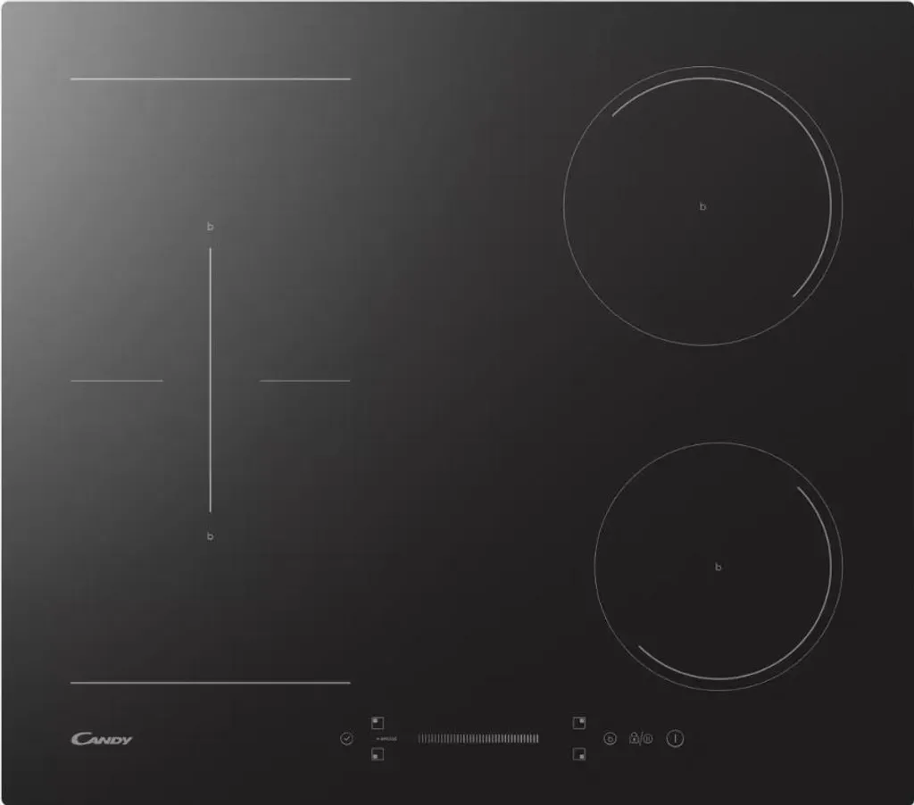 60 cm induction hob with 4 cooking zones Candy CTP644SCBB