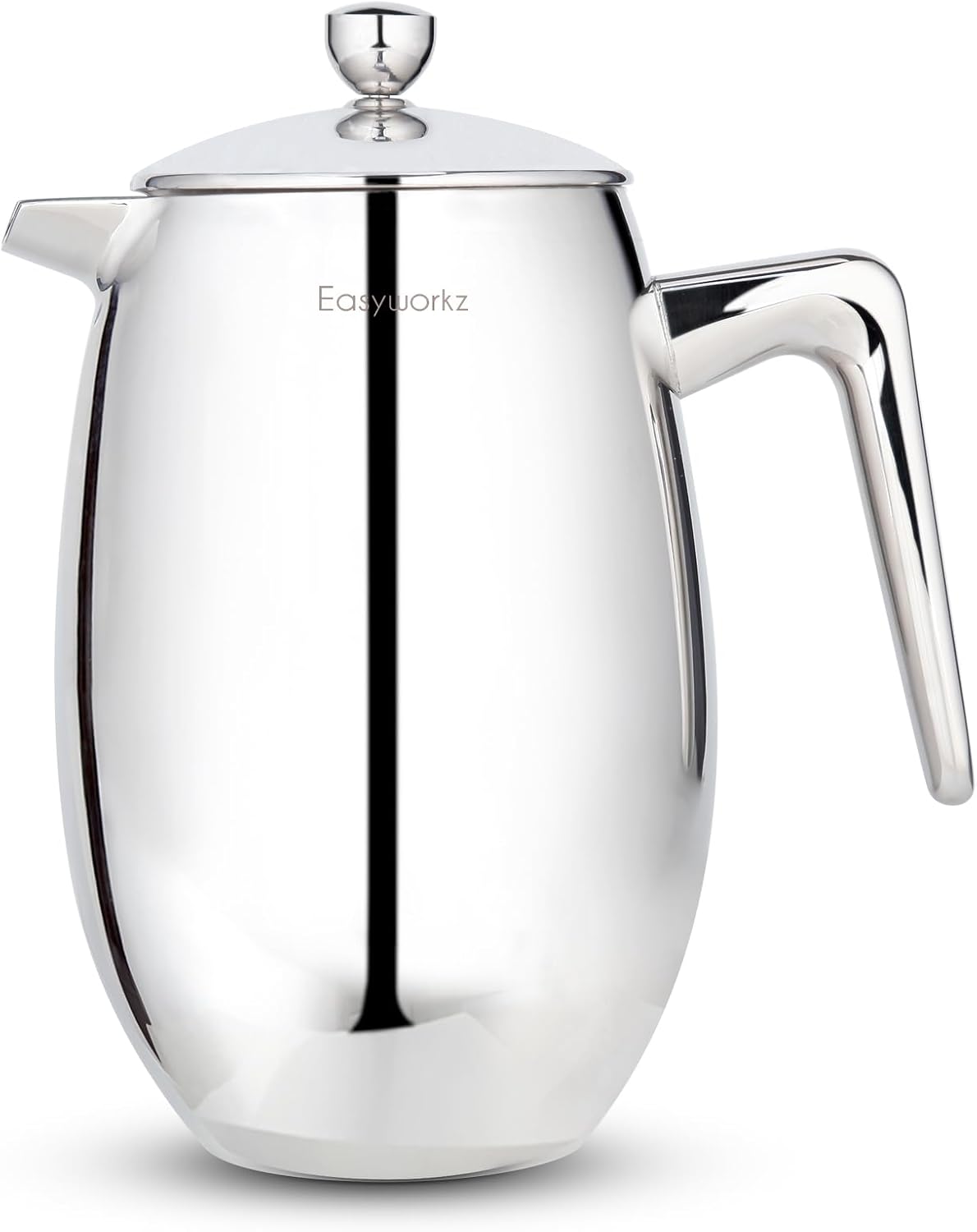 Easyworkz Nando French Press Coffee Maker French Press 1000ml Double Wall Insulated Thermal Coffee Machine 304 Stainless Steel