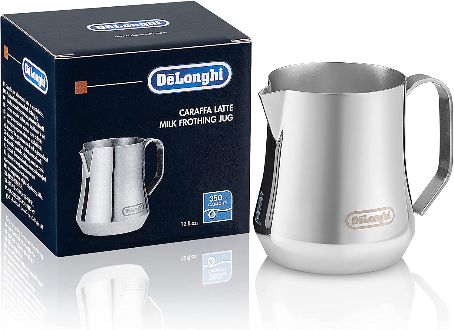 DeLonghi De\'Longhi DLSC060 Milk Jug 350 ml Stainless Steel
