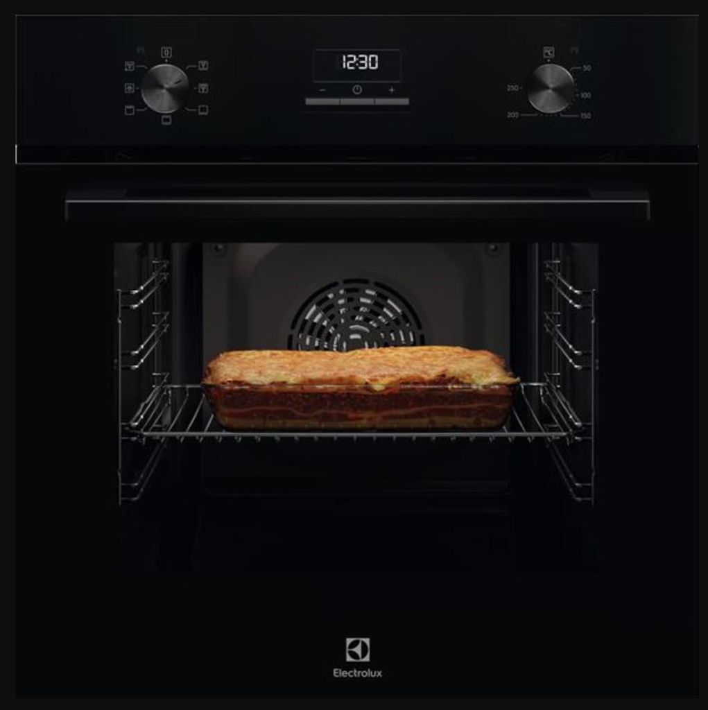 65 liter, 60 cm built-in catalytic oven, black Electrolux LOH3C00BK