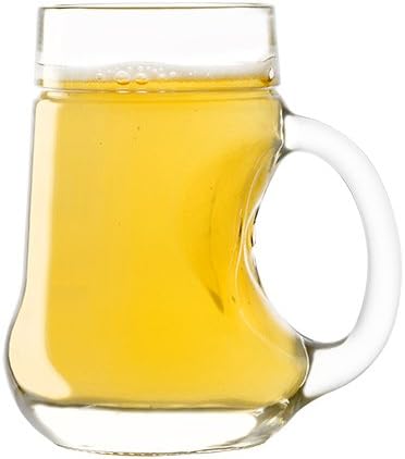 Stölzle Lausitz Must-Pear Drinking Glasses Set 250 ml / Set of 6 Glasses with Handle / Glass Jug Suitable as Lemonade Glasses, Punch Glasses, Iced Tea Glasses, Wine spritzer Glasses and for Fruit