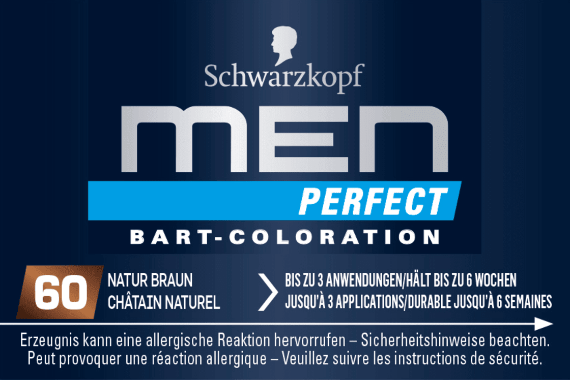 Schwarzkopf Tint Beard 60 Natural Brown, 1 St, 1 St