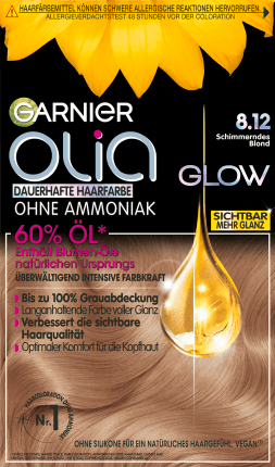 Garnier Olia Hair color 8.12 Shimmering Blonde, 1 pc