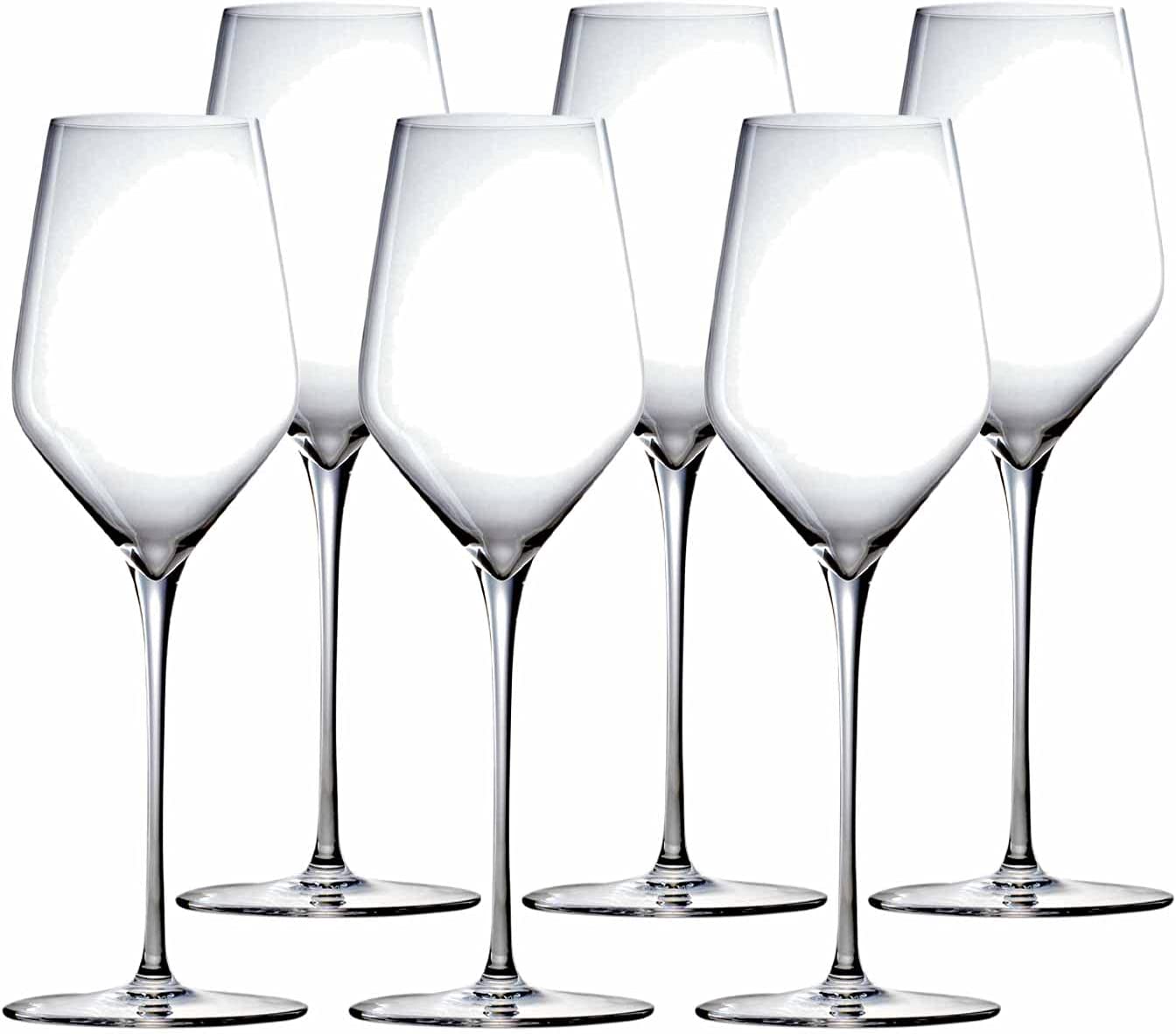 Stölzle Lausitz White Wine Goblet Q1 350 ml Set of 6 in Gift Box Handmade and Mouth-Blown Hand Wash Recommended Highest Quality