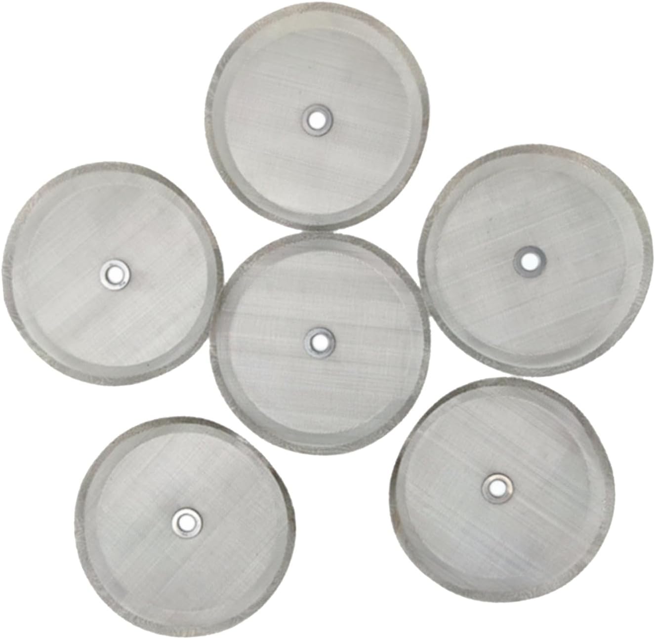 Ymxil Pack of 6 Stainless Steel Filter Screens for French Press (10 cm) - High Quality Replacement Filter for 1 Liter Coffee Pots | Rustproof Stainless Steel Strainer with Reinforced Edge