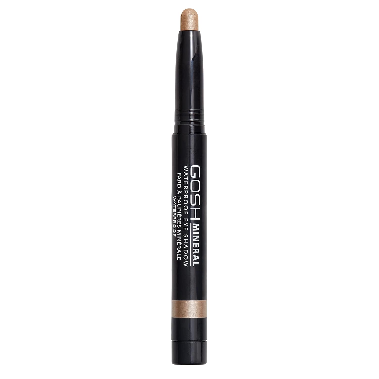 Gosh Mineral Waterproof Eye Shadow, Rotating Eyeshadow Pen with Creamy Texture for Easy Application and Intense Color Result, Waterproof, Long-Lasting & Fragrance Free, 012 Golden Nude
