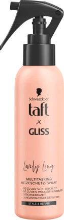 Schwarzkopf taft heat protection spray taft x Gliss Lovely Long, 150 ml