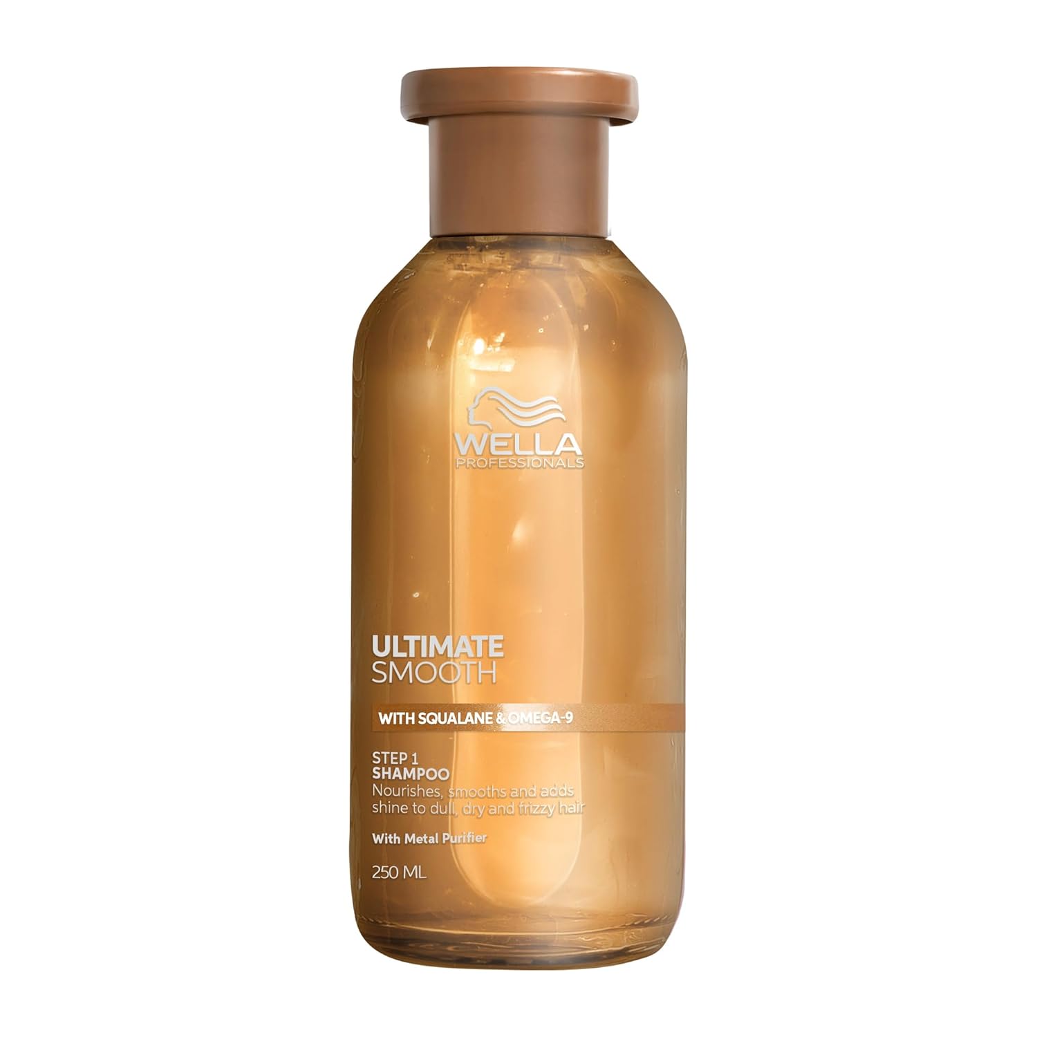 Wella Professionals Ultimate Smooth Shampoo - Nourishing Hair Shampoo with Squalane & Omega 9 - For Dry, Dull & Frizzy Hair (250 ml)