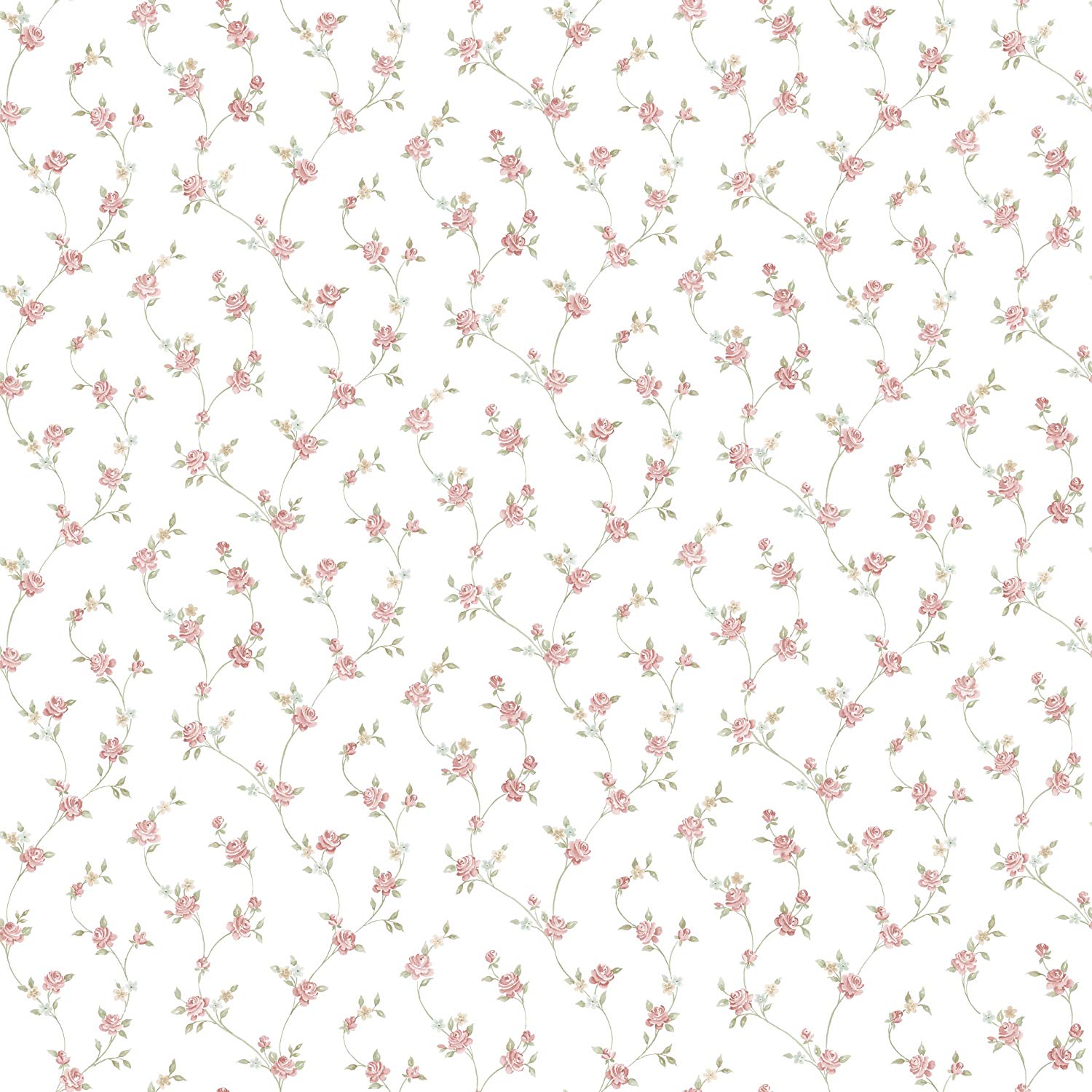 galerie-24 Gallery G23286 Floral Theme Wallpaper – White