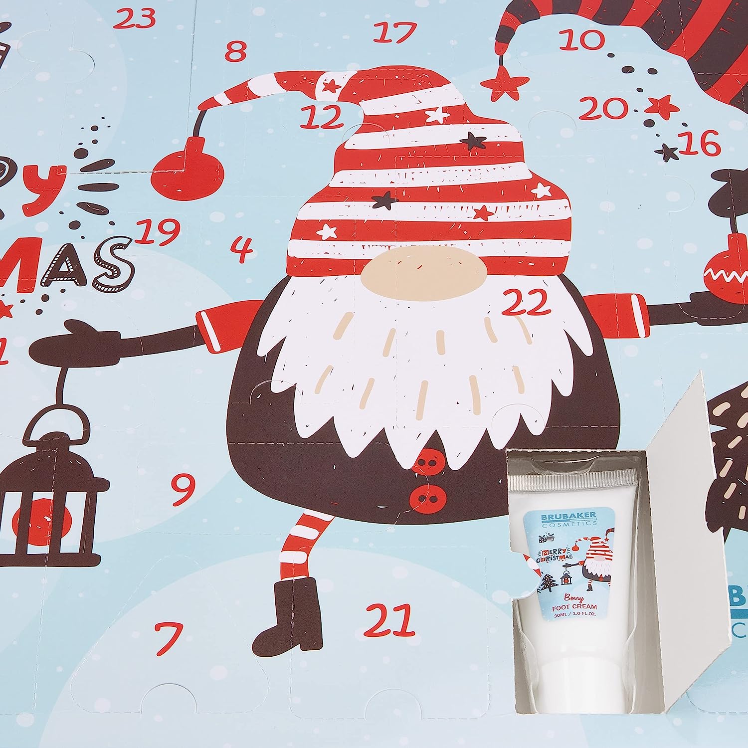 BRUBAKER Cosmetics Beauty Advent Calendar 2022 – the XXL Wellness Christmas Calendar for Women and Girls – 24 x Body Care Products & Spa Accessories – Christmas Gnome Gnome Dwarves