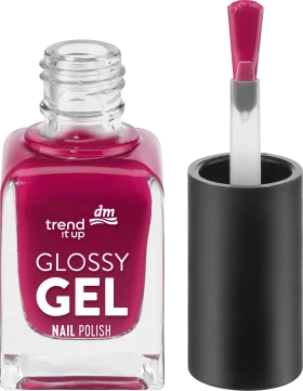 trend !t up Nail polish Glossy Gel 220 Dark Plum Red, 11 ml