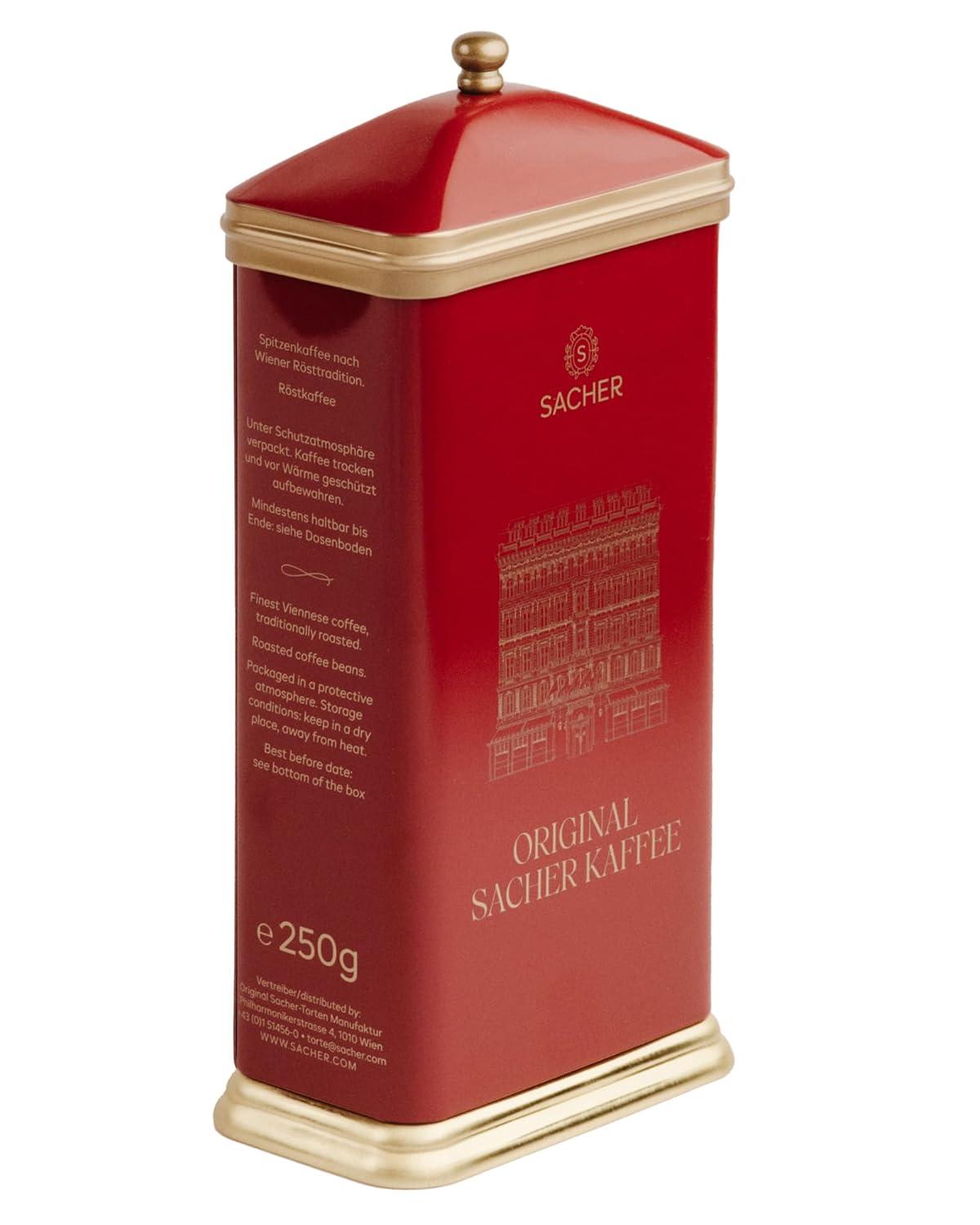 Original sacher Ground Coffee, 250 g, Top Coffee According to Viennese Roasting Tradition, Perfect Coffee Enjoyment Made from Exquisite Beans