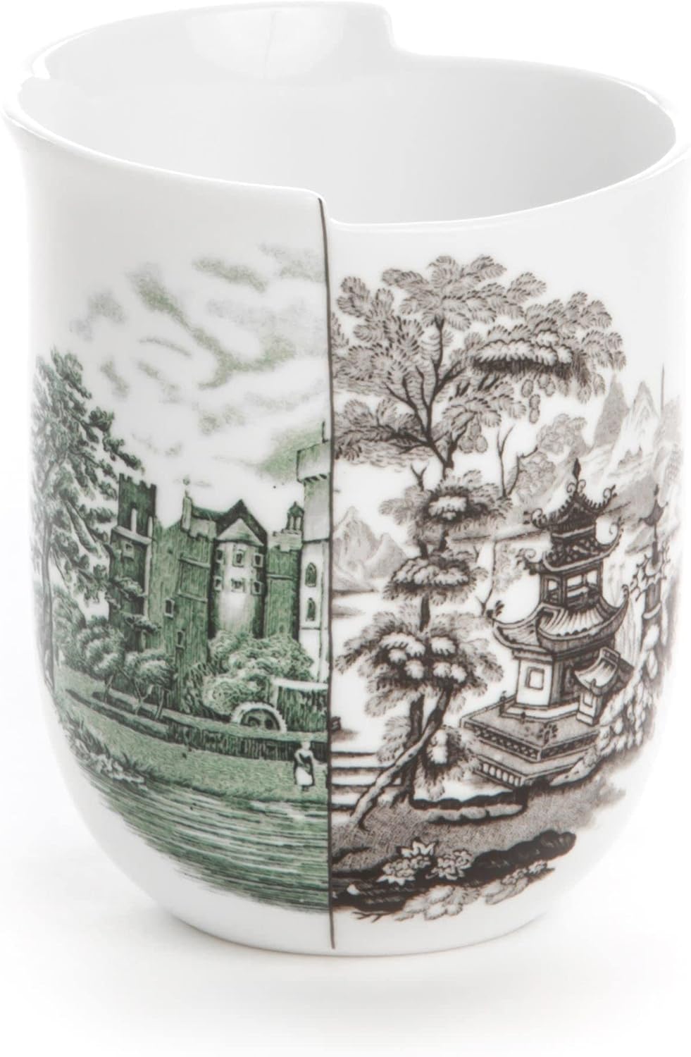 SELETTI Porcelain Mug, Diameter 8.5 cm, Height 10.2 cm, Hybrid Fedora