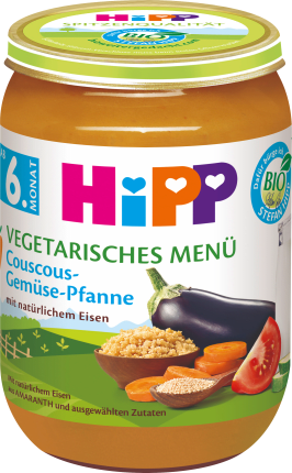 HiPP Menu Couscous-vegetable pan from the 6th month, 190 g