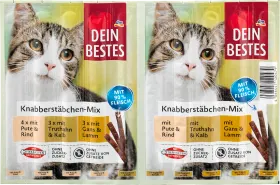 Dein Bestes Cat treat nibble sticks mix (10 pieces), 10 pieces