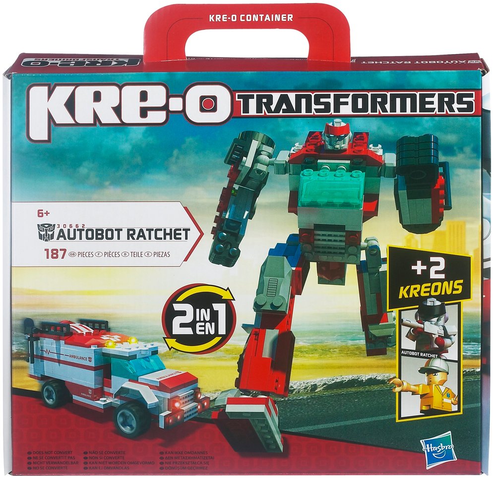 Hasbro Kre-O Transformers Autobot Ratchet Toy 187 Pieces