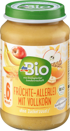 dmBio Fruits-All kinds of whole grains from the 6th month, Demeter, 190 g