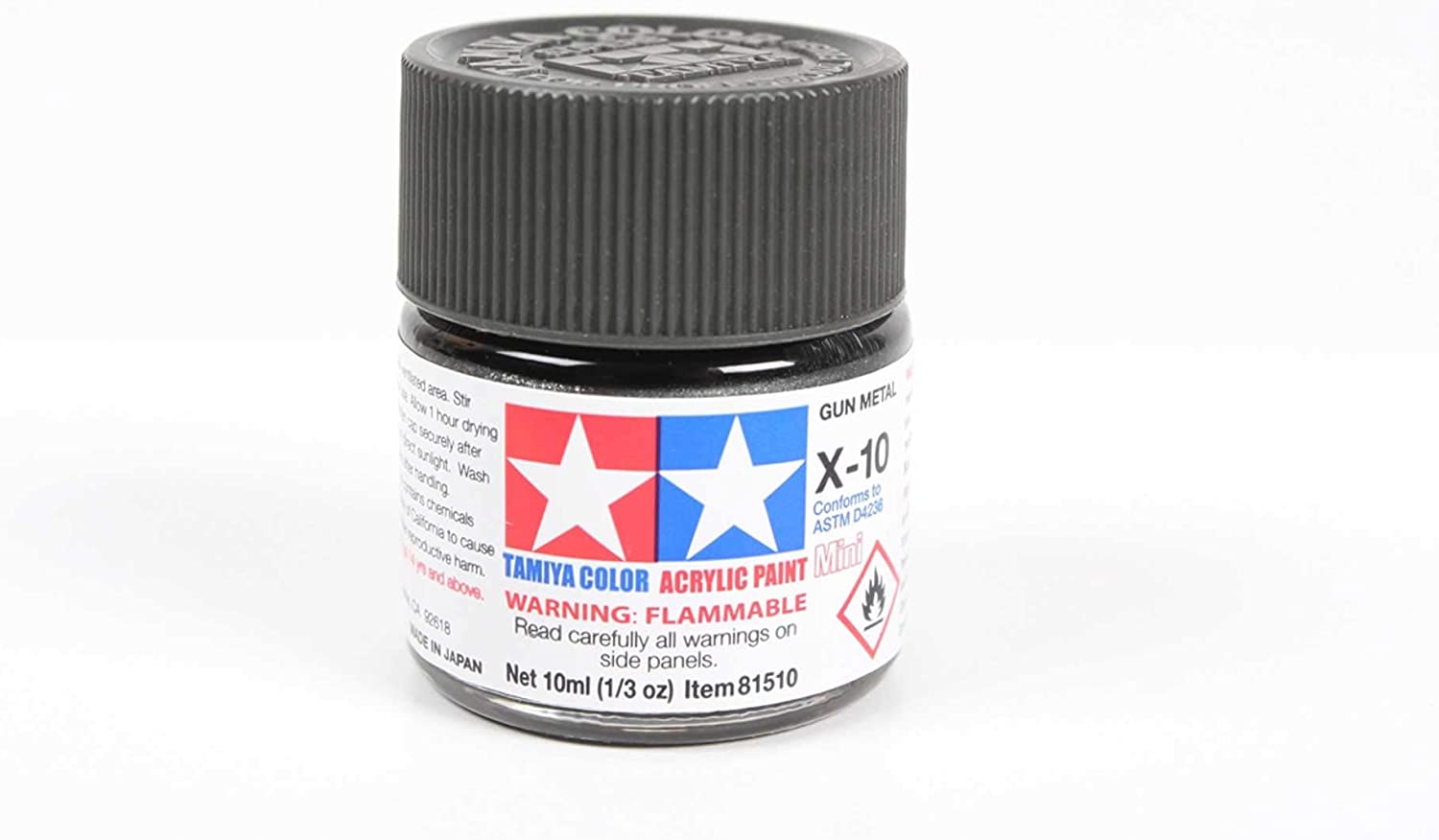 Tamiya Acrylic Mini X-10 Gun Metal