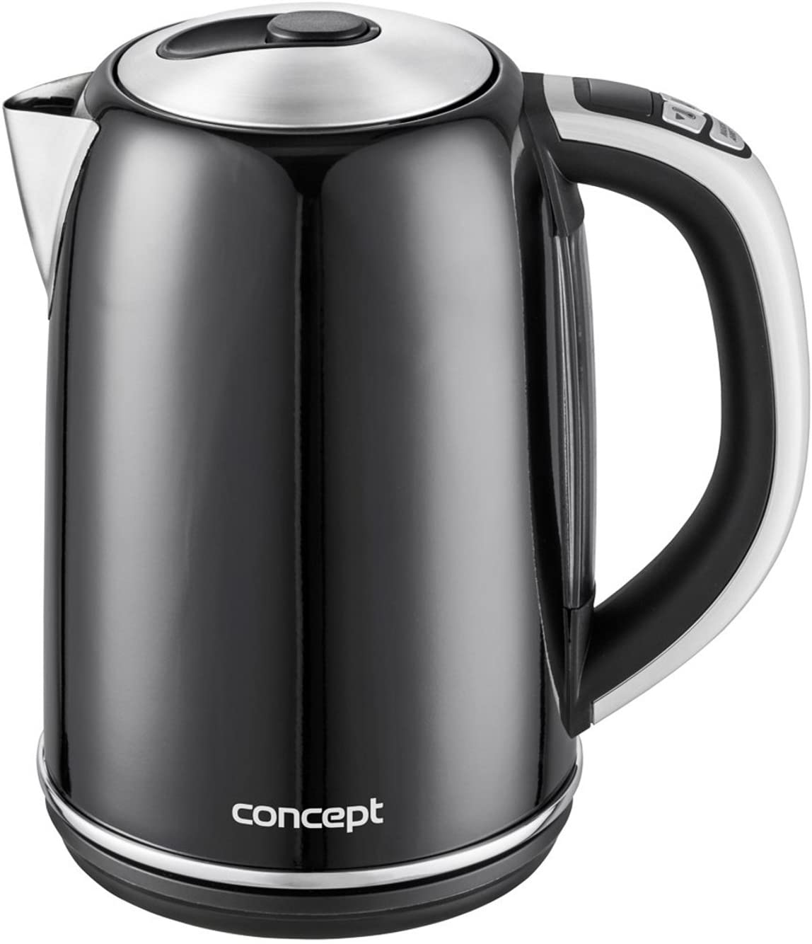 CONCEPT Hausgeräte Concept 1.7 Litre Kettle with LED Lighting, black