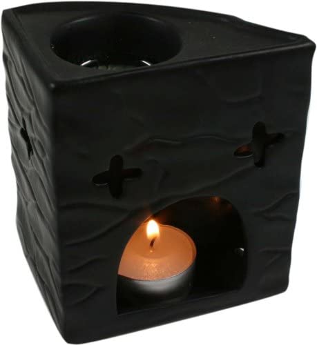 Guru-Shop Ceramic Oil Burner ( Black Lights and Lamps