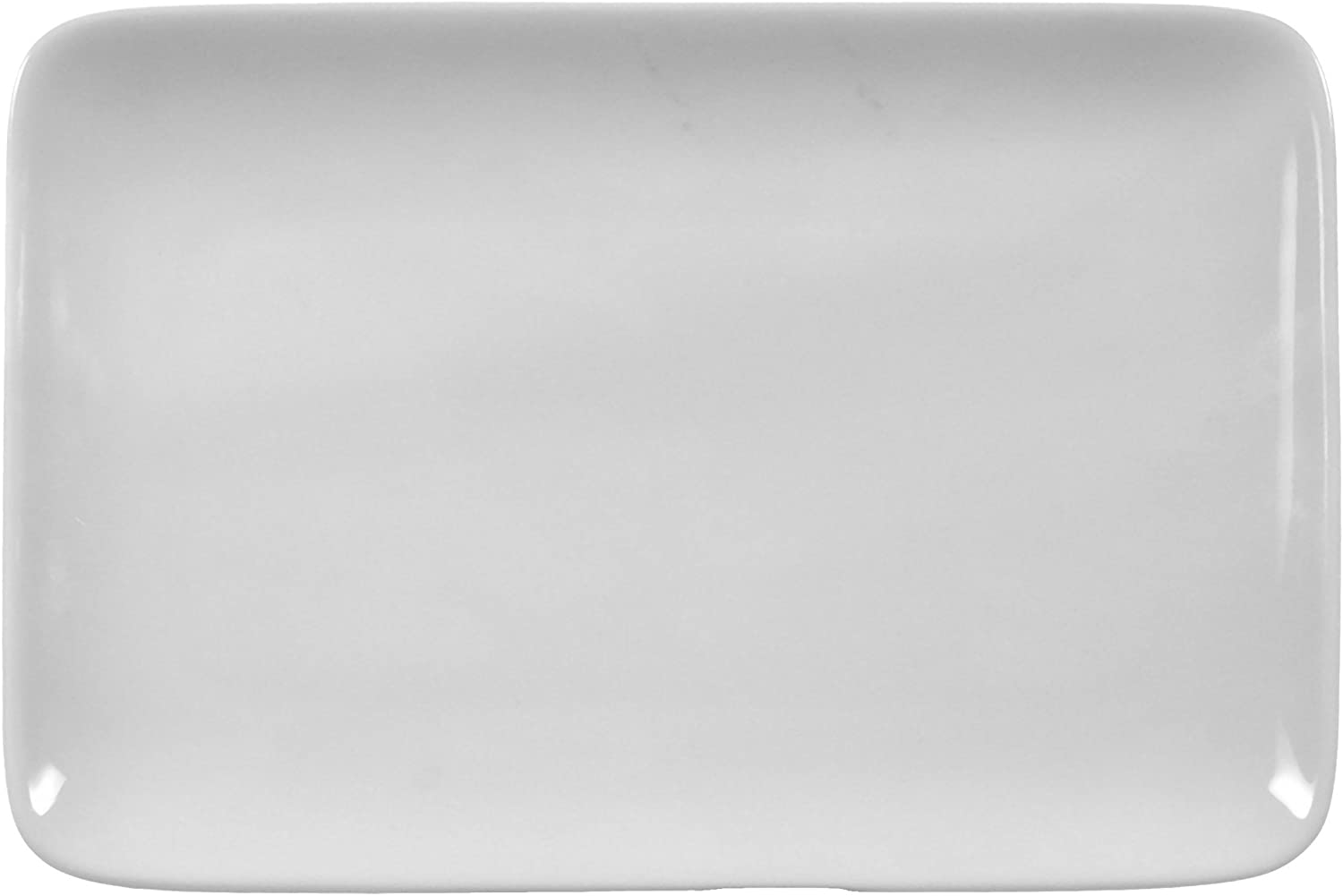 rectangular platter 20cm rondo weiss uni 7 by Seltmann Weiden