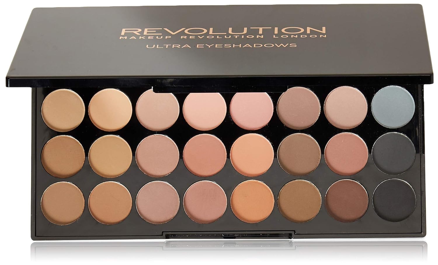Makeup revolution ultra 32 shade eyeshadow palette flawless matte, 16 g