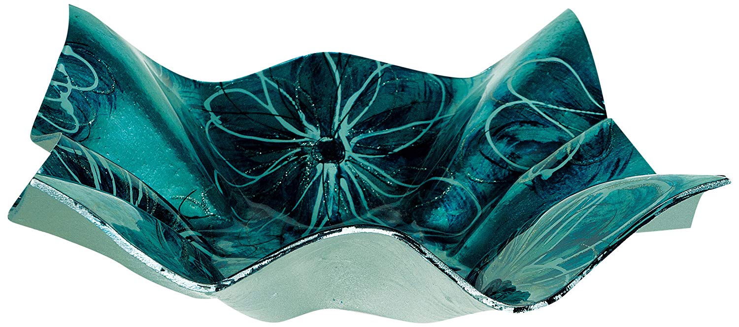 Angel Star 19113 Sapphire Floral Ripple Plate 33 Cm
