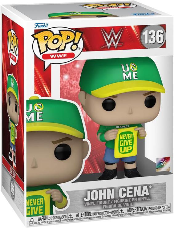 Funko Pop! WWE: John Cena - (Never Give Up) - Vinyl Collectible Figure - Gift Idea - Official Merchandise - Toys For Children and Adults - Sports Fans - Model Figure For Collectors and Display