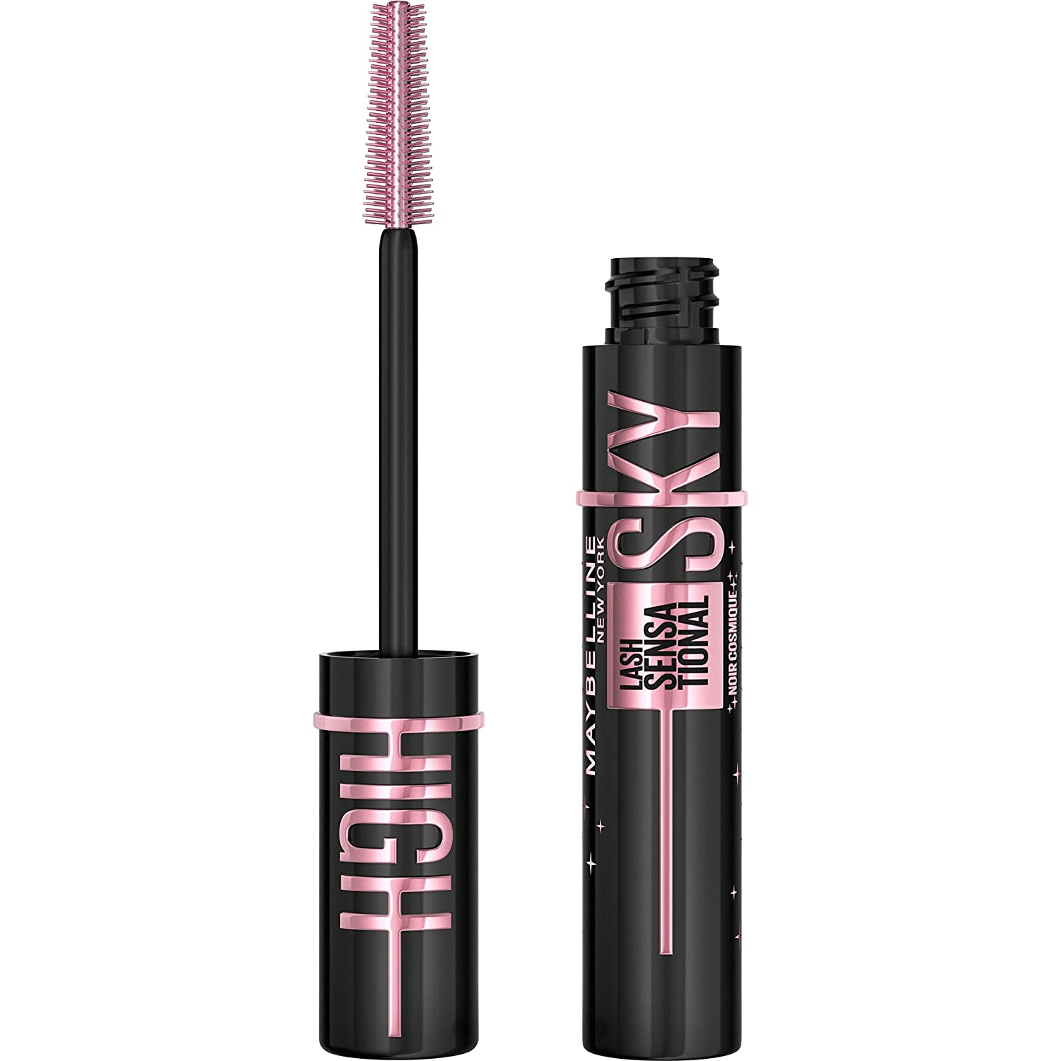 Maybelline New York Mascara for Extreme Length and Full Volume, Mascara with Eyelash Extending Effect, Lash Sensational Sky High Cosmic Black, 1 x 7.2 ml, ‎no.1 black