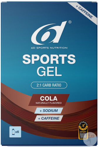 Restaxil 6D Sports Gel Cola Plus Caffeine 6x45ml