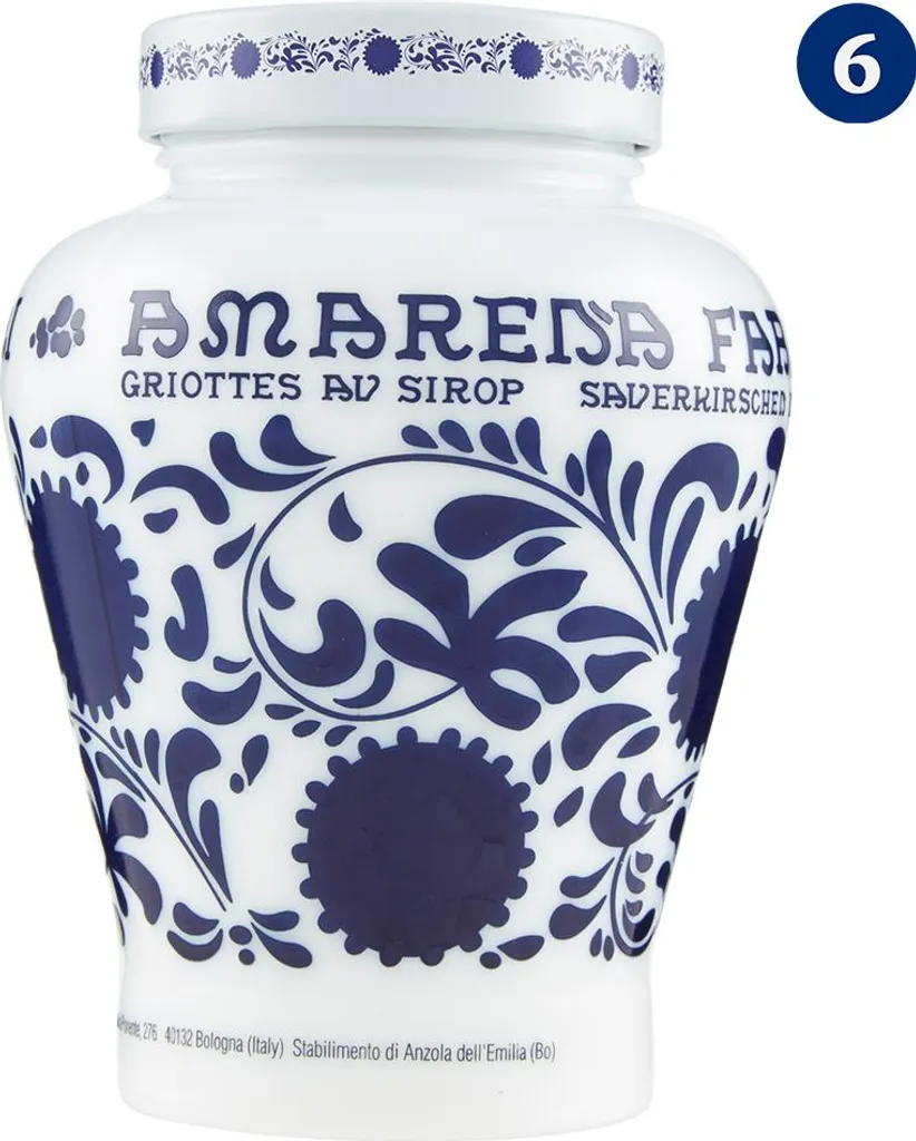 FABBRI 1905 S.p.A. Set of 6 - Fabbri 1905 - Amarena Fabbri 600g dipped in Fabbri Amarena syrup 3600g