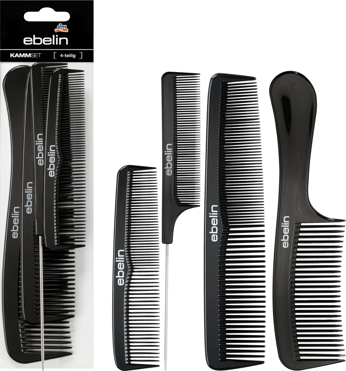 ebelin Comb Set 4-Piece, 1 Pc