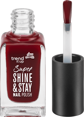 trend !t up Nail Polish Super Shine & Stay Nail Polish dark red 890, 8 ml