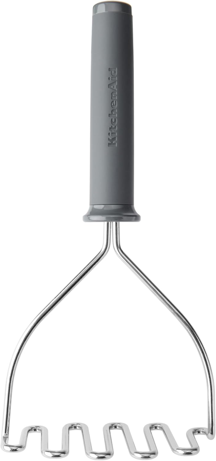 KitchenAid Soft Grip Potato Masher - Charcoal Grey