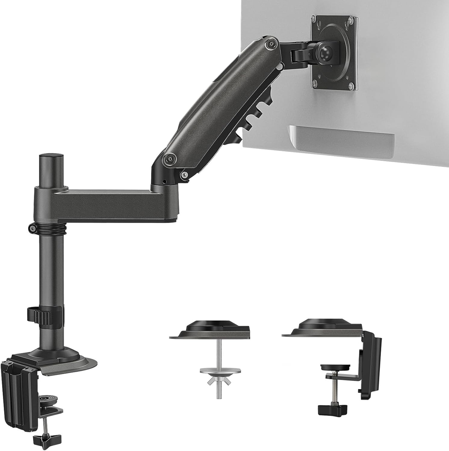 HUANUO Store HUANUO 17-32 Inch Monitor Mount for LCD LED Screen, Gas Lift Arm 360° Rotating, VESA 75/100 and Load Capacity 2-9 kg