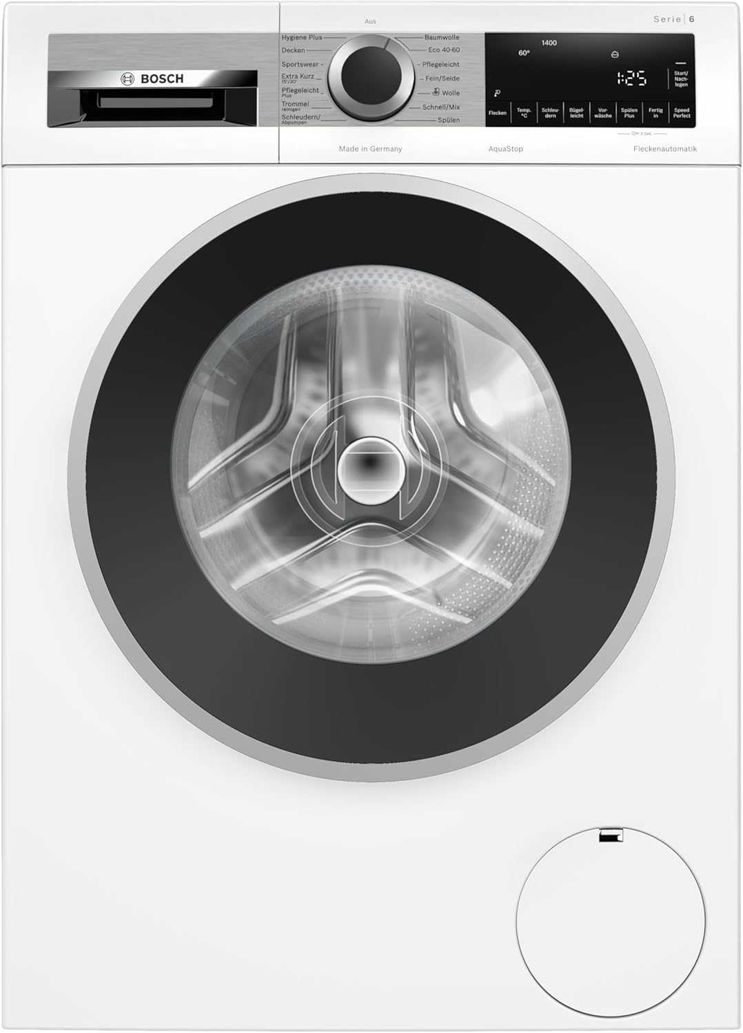 Bosch WUU28T49 Series 6 Front Loading Washing Machine, 9 kg, 1400 rpm, Undermountable, SpeedPerfect, Maximum Energy and Water Savings, Refill Function, Particularly Hygienic, AquaStop