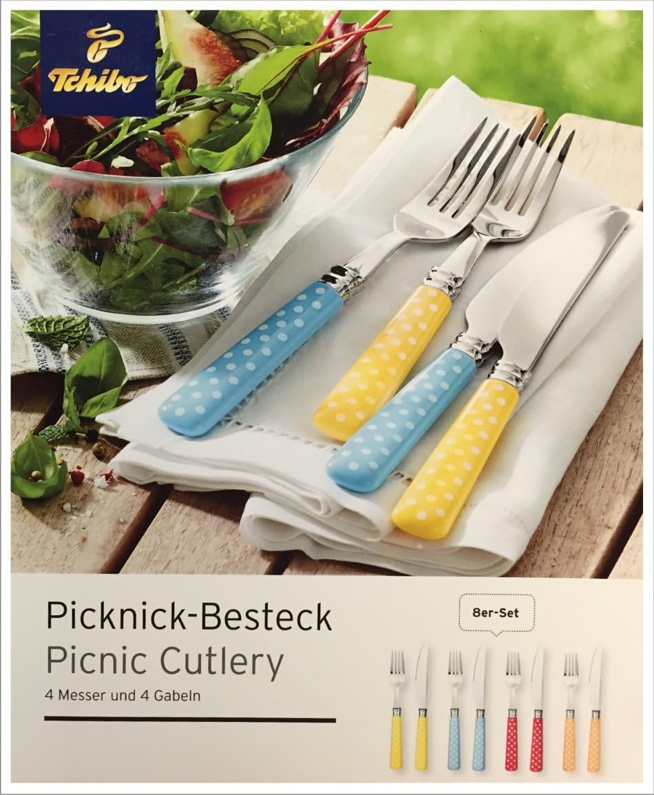 TCM Tchibo Picnic Tableware Dinner Set 8 Pieces